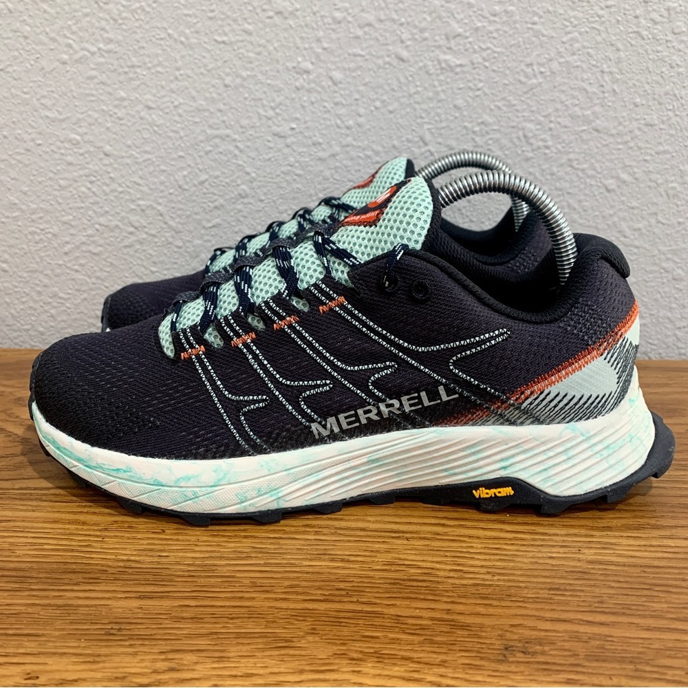 Merrell Womens Size 8.5 Vibram J066816 Moab Float Pro Sneaker Shoes Navy